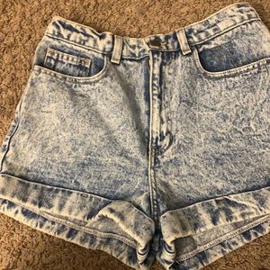 American Apparel High waisted Denim Short